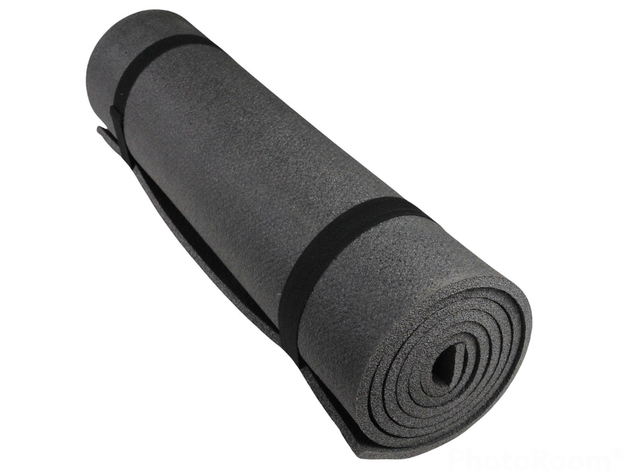 Коврик для фитнеса и йоги COMFORT 8, серый, толщина 8мм, ширина 75см детальная фотка