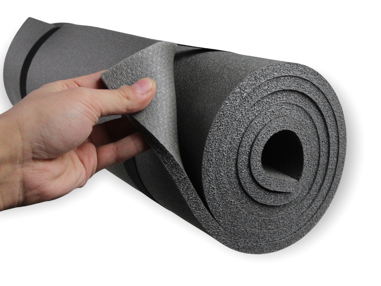 Коврик для фитнеса и йоги RELAX 10, серый, толщина 10мм, ширина 50 см детальная фотка