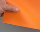 Морской кожвинил оранжевый Riva-T014, для катеров, яхт, обивка мебели в ресторанах, барах, кафе, ширина 140см детальная фотка