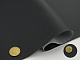 Автомобильный кожзам K211 черный, на тканевой основе, ширина 150см детальная фотка