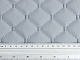 Кожзам стёганый светло-серый «Ромб» (прошитый светло-серой нитью) дублированный синтепоном и флизелином, ширина 1,35м детальная фотка