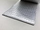 Скотч алюминиевый армированный 75мм, для проклейки стыков шумоизоляции, длина 50м детальная фотка