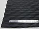 Кожзам термостёганый черный, дублированный синтепоном 3мм и флизелином, шир. 1,40м детальная фотка