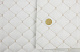 Шкірзам стьобаний білий «Ромб» (прошитий бежевою ниткою) дубльований синтепоном і флізеліном, ширина 135см детальна фотка