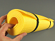Коврик для фитнеса и йоги Аэробика 5 желтый, размер 140x50 см., толщина 5мм. детальная фотка