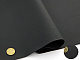 Автомобільний кожзам 15239 чорний, на тканинній основі, ширина 160см детальна фотка