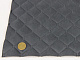 Велюр TRINITY стебнований темно-сірий «Ромб» (прошитий темно-сірою ниткою) поролон, синтепон, флізелін, ширина детальна фотка