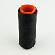 Нить для перетяжки руля вощеная (цвет черный 901), толщина 0.8 мм, длина 100 метров "Турция" детальная фотка