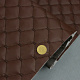 Кожзам стёганый коричневый «Ромб» (прошитый темно-коричневой нитью) дублированный синтепоном и флизелином, ширина 1,35м детальная фотка