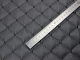 Кожзам стёганый темно-серый «Ромб» (прошитый темно-серой нитью) дублированный синтепоном и флизелином, ширина 1,35м детальная фотка
