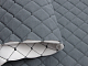 Велюр стьобаний сірий «Ромб» (прошитий темно-сірою ниткою) поролон і флізелін, ширина 1,40м детальна фотка