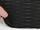 Тканина для сидінь автомобіля, колір чорний з сірими смужками, на поролоні (для центральної частини), Німеччина детальна фотка