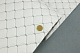Шкірзам стьобаний білий «Ромб» (прошитий сірою ниткою) дубльований синтепоном і флізеліном, ширина 1,35 м детальна фотка