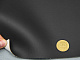 Автомобільний кожзам чорний 15240, на тканинній основі, ширина 140см детальна фотка