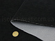 Тканина для стелі чорна BLACK SPECIAL, автовелюр на поролоні 2 мм з сіткою детальна фотка