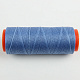 Нить для перетяжки руля вощеная (цвет светло синий 1923), толщина 0,8 мм, длина 100 метров "Турция" детальная фотка