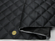 Шкірзам термо стьобаний чорний "Квадрат 5х5" дубльований синтепоном 3 мм і флізеліном, ширина 1,40м детальна фотка