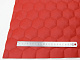 Кожзам термостёганый красный "Соты", дублированный синтепоном 3мм и флизелином, ширина 1,40м детальная фотка