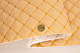 Шкірзам стьобаний бежевий «Ромб» (прошитий темно-золотою ниткою) дубльований синтепоном і флізеліном, ширина 1,35м детальна фотка