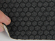 Тканина соти для сидінь автомобіля, чорна, на поролоні і сітці (для центральної частини) детальна фотка