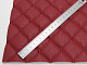 Прошитый кожзам псевдо-перфорированный "Ромб бордовый" с бордовой нитью, на поролоне 7мм, ширина 1,35м Турция детальная фотка