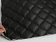 Шкірзам стьобаний чорний «Ромб» (прошитий чорною ниткою) дубльований синтепоном і флізеліном, ширина 1,35м детальна фотка