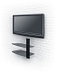 Скляна панель OPTICUM TWO, колір чорний, 360х250х432мм, під телевізор TV і ін. техніку детальна фотка