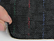 Тканина для сидінь автомобіля, колір чорний з кольоровими смужками, на поролоні (для центральної частини) детальна фотка