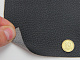 Шкірзам чорний для сидінь авто (текстурний напівматовий 09-75) на тканинній основі, ширина 1.60м детальна фотка