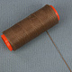 Нитка для перетяжки керма вощена (колір коричневий 1688), товщина 0.8 мм, довжина 100м детальна фотка