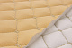 Шкірзам стьобаний бежевий «Ромб» (прошитий молочною ниткою) дубльований синтепоном і флізеліном, ширина 135см детальна фотка