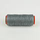 Нить для перетяжки руля вощеная (цвет серый 9071), толщина 0.8 мм, длина 100 метров "Турция" детальная фотка