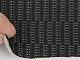 Тканина для сидінь автомобіля, чорна, на поролоні і сітці (для центральної частини) детальна фотка