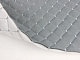 Велюр TRINITY стёганый серый «Ромб» (прошитый светло-серой нитью) поролон, синтепон и флизелин, ширина 1,35м детальная фотка