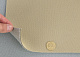 Ткань потолочная цвет бежевая Koper Beige на поролоне 2,8 мм с сеткой, ширина 1.80 метра детальная фотка