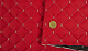 Стеганый кожзам Maldive "Ромб красный" с бежевой ниткой, на поролоне 7мм, флизелине, ширина 1,35м Турция детальная фотка