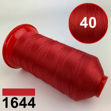 Нить POLYART(ПОЛИАРТ) N40 цвет 1644 красный, для пошив чехлов на автомобильные сидения и руль, 3000м анонс фото