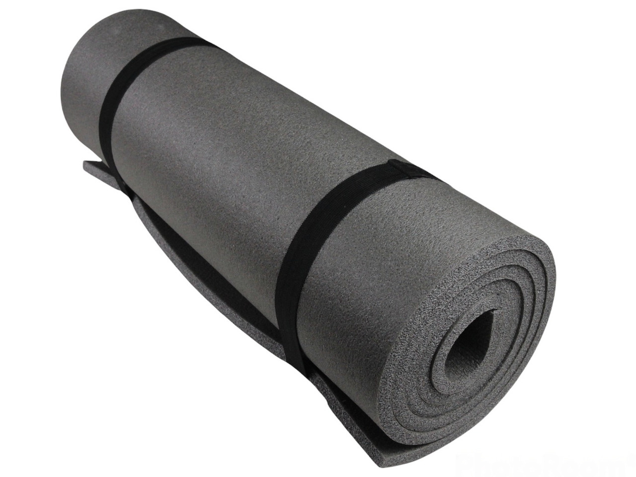 Коврик для фитнеса и йоги RELAX 10, серый, толщина 10мм, ширина 100 см детальная фотка