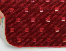 Автоткань оригинальная для центра сидений (бордовый 7617), основа на пороллоне, толщина 3мм, шир 140см анонс фото