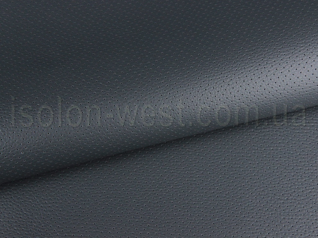 Термовинил перфорированный темно-серый  для перетяжки рулей, дверных карт, airbag, панелей салона авто (tk-4p) детальная фотка