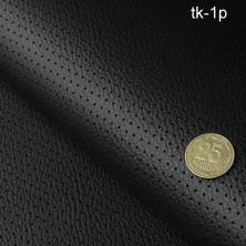 Термовинил перфорированный черный для перетяжки руля, дверных карт, панелей на каучуковой основе (tk-1p) анонс фото
