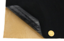 Карпет Lux  велюровый черный для авто самоклейка, листы, толщина 2,5мм анонс фото