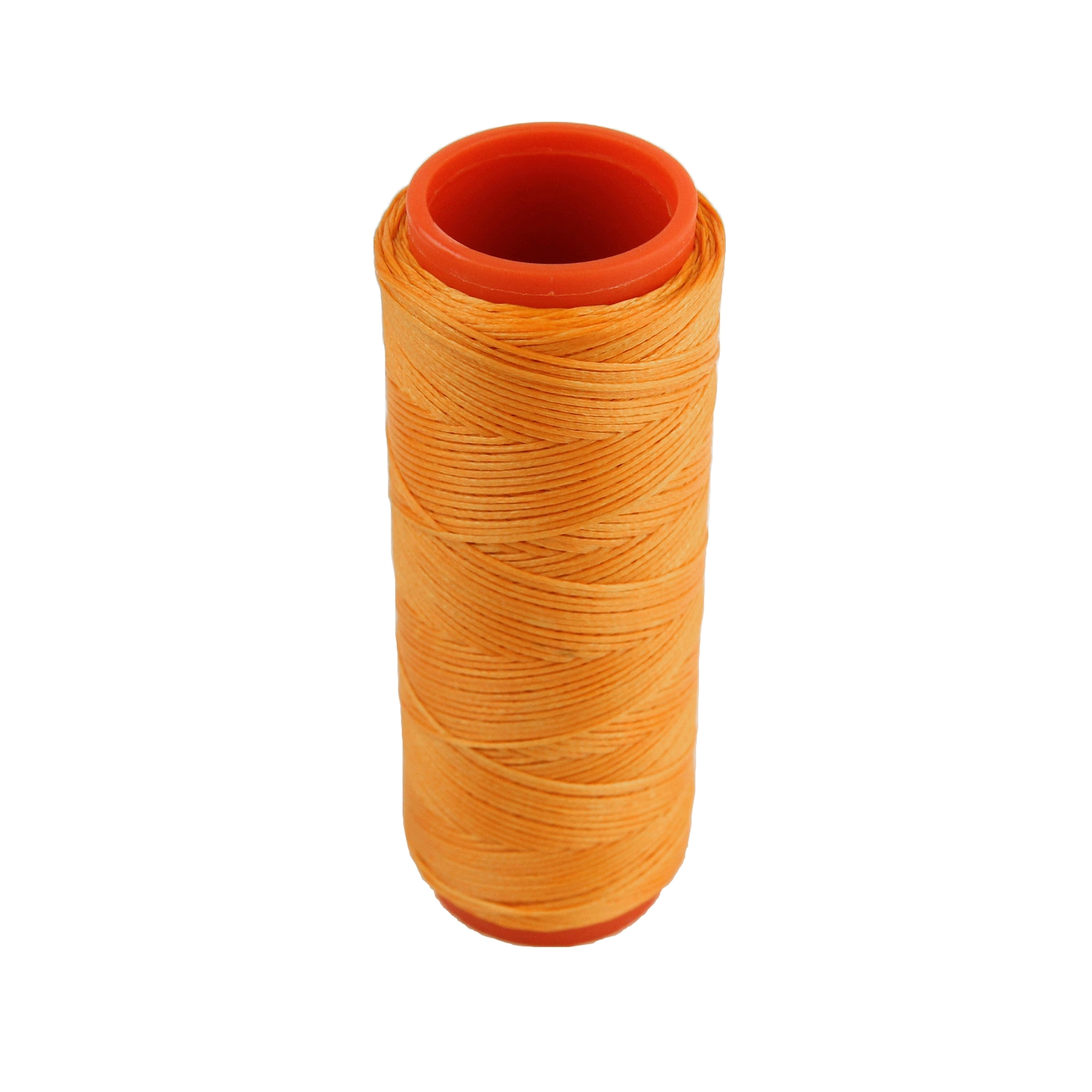 Нить для перетяжки руля вощеная (цвет оранжевый 1109), толщина 0.8 мм, длина 100 метров "Турция" детальная фотка