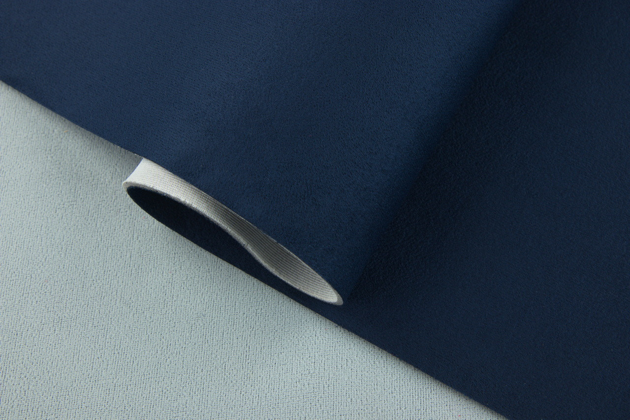 Автомобильная ткань Антара темно-синяя, на поролоне и сетке, толщина 4мм, ширина 145см, Турция детальная фотка
