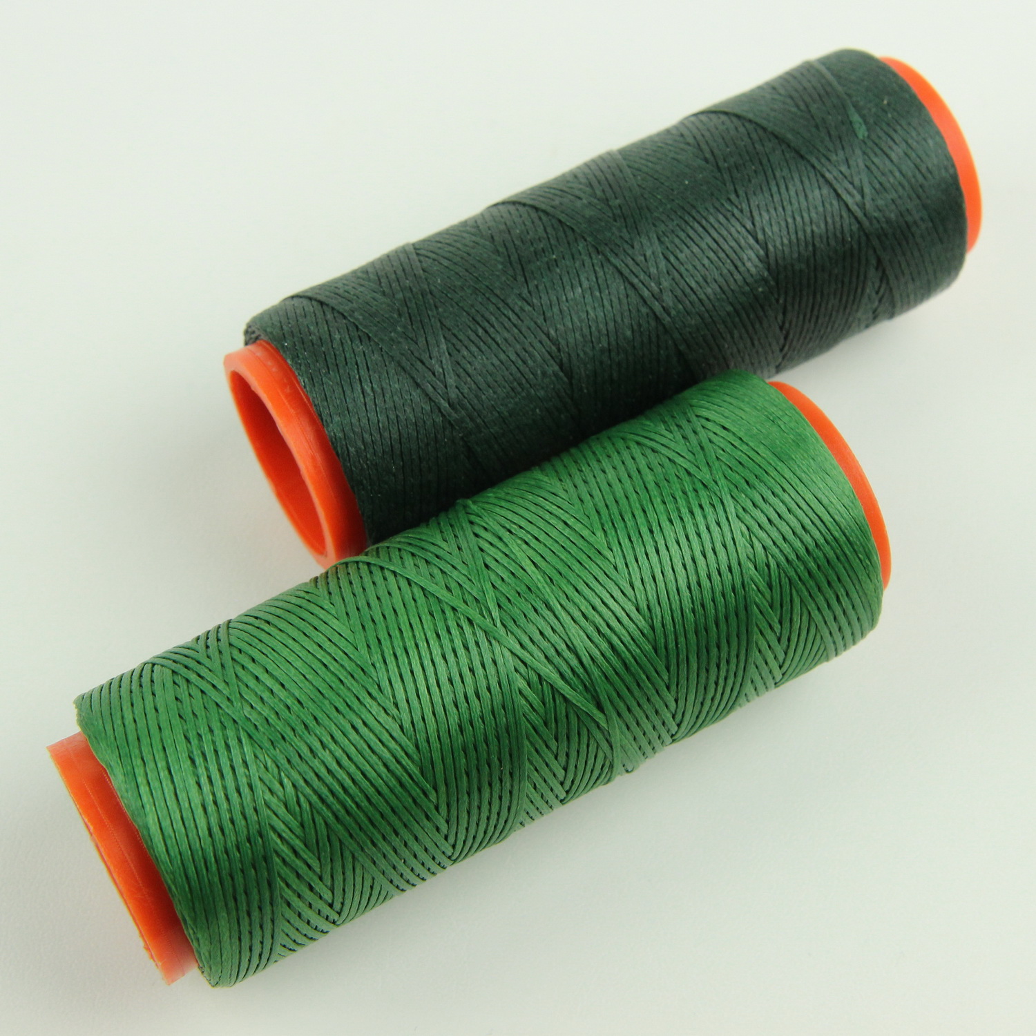 Нить для перетяжки руля вощеная (цвет зелёный 3709), толщина 0,8 мм, длина 100 метров "Турция" детальная фотка