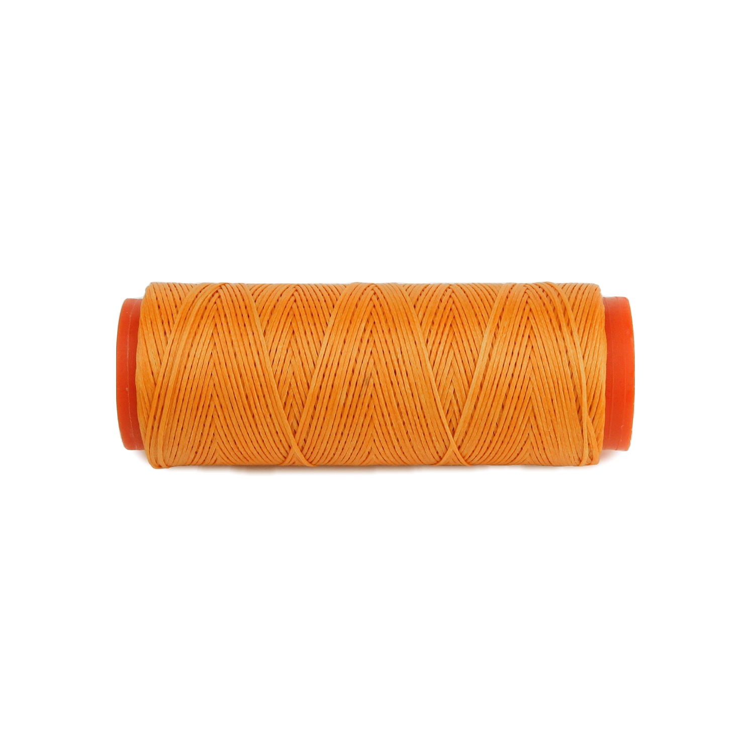 Нить для перетяжки руля вощеная (цвет оранжевый 1109), толщина 0.8 мм, длина 100 метров "Турция" детальная фотка