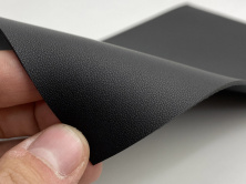 Термовинил черный, полуматовый (мелко зернистый tk-2m) для перетяжки руля, дверных карт, панелей на каучуковой основе