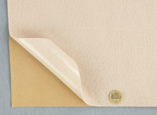 Карпет велюровий Lite для авто кремовый, самоклейка, толщина 1мм, плотность 200г/м2, лист анонс фото