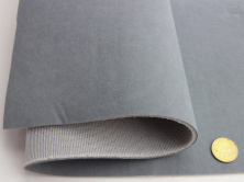 Авто ткань потолочная, велюр, серый холодный оттенок ALKANTRA 22 на поролоне 4мм с сеткой, ширина 1.70м (Турция) анонс фото