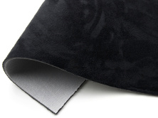 Автомобильная ткань Антара черная, на поролоне и сетке, толщина 4мм, ширина 145см, Турция анонс фото